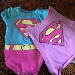 Super girl onesie and cape